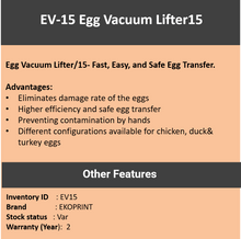 Load image into Gallery viewer, EV-15 Vacuum Lifter