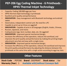Load image into Gallery viewer, EP-206 Coding Machine - 6 Printheads