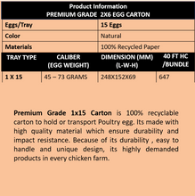 Load image into Gallery viewer, Premium Grade 2X6 Egg Carton-egg packaging-product information