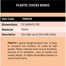 Load image into Gallery viewer, plastic chicks boxes-PN0270 product information